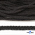 Шнур плетеный d-6 мм круглый, 70% хлопок 30% полиэстер, уп.90+/-1 м, цв.1078-черный - купить в Красноярске. Цена: 588 руб.