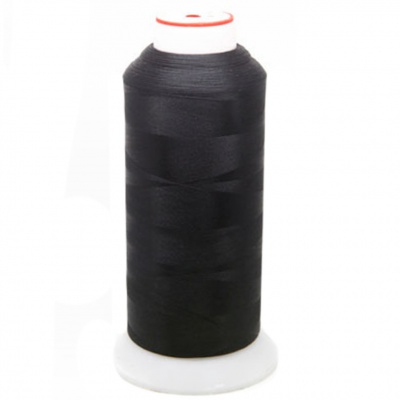 Нитки текстурированные некручёные, намот. 5 000 м, цвет чёрный - купить в Красноярске. Цена: 70.43 руб.