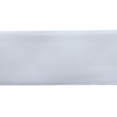 Лента бархатная нейлон, шир.25 мм, (упак. 45,7м), цв.01-белый - купить в Красноярске. Цена: 981.09 руб.