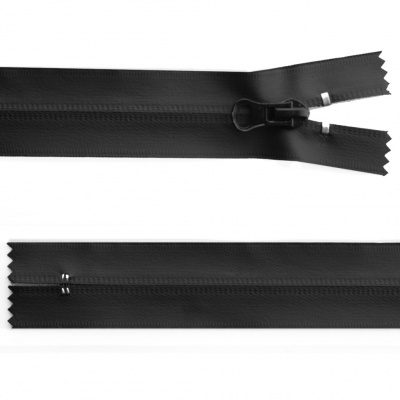 Молния водонепроницаемая PVC Т-7, 20 см, неразъемная, цвет чёрный - купить в Красноярске. Цена: 21.56 руб.