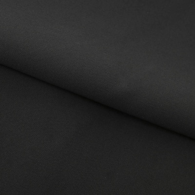 Костюмная ткань "Элис", 220 гр/м2, шир.150 см, цвет чёрный - купить в Красноярске. Цена 308 руб.