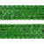 Тесьма с пайетками D4, шир. 35 мм/уп. 25+/-1 м, цвет зелёный - купить в Красноярске. Цена: 1 308.30 руб.