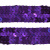 Тесьма с пайетками 12, шир. 20 мм/уп. 25+/-1 м, цвет фиолет - купить в Красноярске. Цена: 778.19 руб.