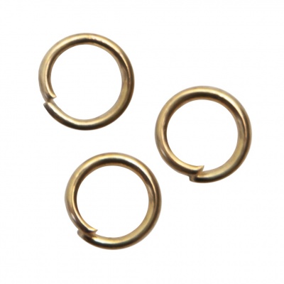 Кольцо  соединительное для бижутерии 5 мм, цв.-золото - купить в Красноярске. Цена: 0.44 руб.