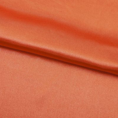 Поли креп-сатин 18-1445, 120 гр/м2, шир.150см, цвет оранжевый - купить в Красноярске. Цена 155.57 руб.