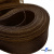 Регилиновая лента, шир.100мм, (уп.25 ярд), цв.- коричневый - купить в Красноярске. Цена: 694.13 руб.