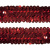 Тесьма с пайетками 3, шир. 30 мм/уп. 25+/-1 м, цвет красный - купить в Красноярске. Цена: 1 087.39 руб.