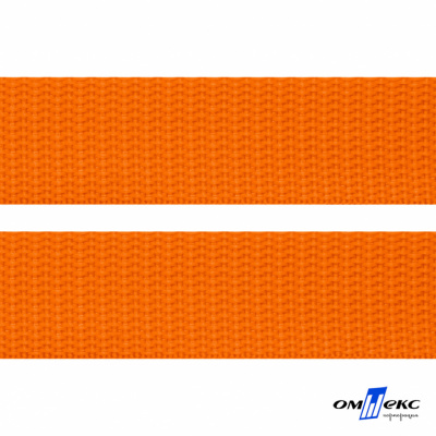 Оранжевый- цв.523 -Текстильная лента-стропа 550 гр/м2 ,100% пэ шир.25 мм (боб.50+/-1 м) - купить в Красноярске. Цена: 405.80 руб.