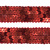 Тесьма с пайетками 3, шир. 20 мм/уп. 25+/-1 м, цвет красный - купить в Красноярске. Цена: 778.19 руб.