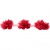 Тесьма плетеная "Рюш", упак. 9,14 м, цвет красный - купить в Красноярске. Цена: 46.82 руб.