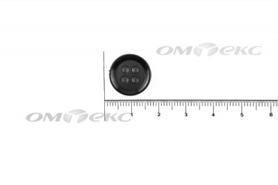 51400/15 мм (4 пр) черные пуговицы - купить в Красноярске. Цена: 0.67 руб.
