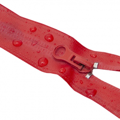 Молния водонепроницаемая PVC Т-7, 90 см, разъемная, цвет (820) красный - купить в Красноярске. Цена: 61.81 руб.