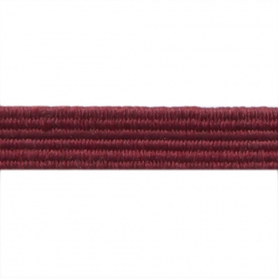 Резиновые нити с текстильным покрытием, шир. 6 мм ( упак.30 м/уп), цв.- 88-бордо - купить в Красноярске. Цена: 155.22 руб.