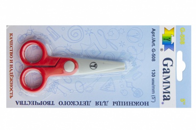 Ножницы G-508 детские 130 мм - купить в Красноярске. Цена: 118.32 руб.