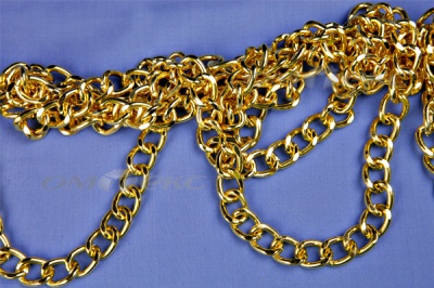 Цепь металл декоративная №11 (17*13) золото (10+/-1 м)  - купить в Красноярске. Цена: 1 341.87 руб.