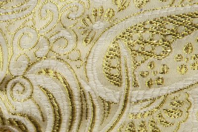 Ткань костюмная жаккард №5, 140 гр/м2, шир.150см, цвет золото - купить в Красноярске. Цена 383.29 руб.