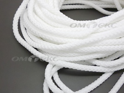 Шнур 1с35 4 мм крупное плетение 200 м белый - купить в Красноярске. Цена: 1.10 руб.