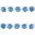 Тесьма плетеная "Рюш", упак. 9,14 м, цвет голубой - купить в Красноярске. Цена: 45.87 руб.
