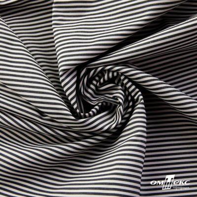 Ткань сорочечная Полоска Кенди, 115 г/м2, 58% пэ,42% хл, шир.150 см, цв.6-черный, (арт.110) - купить в Красноярске. Цена 306.69 руб.