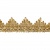 Тесьма металлизированная 0384-0240, шир. 40 мм/уп. 25+/-1 м, цвет золото - купить в Красноярске. Цена: 490.74 руб.