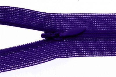 Молния потайная Т3 866, 50 см, капрон, цвет фиолетовый - купить в Красноярске. Цена: 8.62 руб.