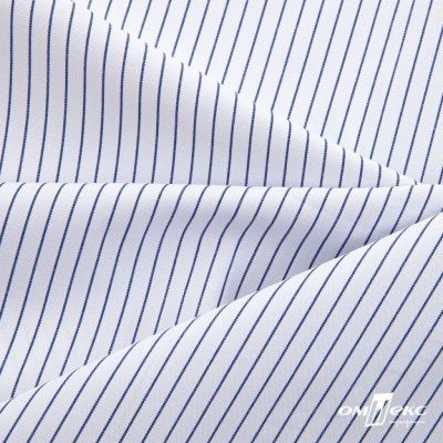 Ткань сорочечная Ронда, 115 г/м2, 58% пэ,42% хл, шир.150 см, цв.4-синяя, (арт.114) - купить в Красноярске. Цена 306.69 руб.
