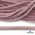 Шнур плетеный d-6 мм круглый, 70% хлопок 30% полиэстер, уп.90+/-1 м, цв.1087-розовый - купить в Красноярске. Цена: 588 руб.