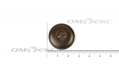 Пуговица деревянная круглая №54 (25мм) - купить в Красноярске. Цена: 4.12 руб.