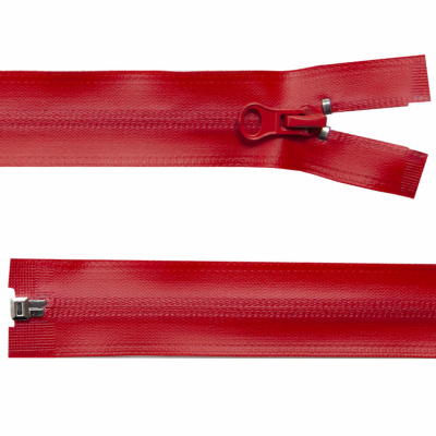 Молния водонепроницаемая PVC Т-7, 60 см, разъемная, цвет (820) красный - купить в Красноярске. Цена: 49.90 руб.