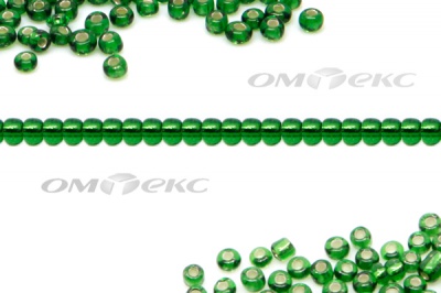 Бисер (SL) 11/0 ( упак.100 гр) цв.27В - зелёный - купить в Красноярске. Цена: 53.34 руб.