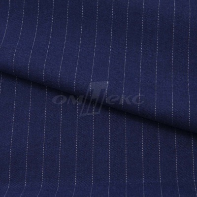 Костюмная ткань "Жаклин", 188 гр/м2, шир. 150 см, цвет тёмно-синий - купить в Красноярске. Цена 430.84 руб.
