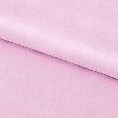 Велюр JS LIGHT 1, 220 гр/м2, шир.150 см, (3,3 м/кг), цвет бл.розовый - купить в Красноярске. Цена 1 055.34 руб.