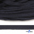 Шнур плетеный d-8 мм плоский, 70% хлопок 30% полиэстер, уп.85+/-1 м, цв.1010-т.синий - купить в Красноярске. Цена: 735 руб.