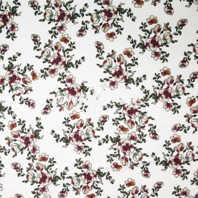 Плательная ткань "Фламенко" 23.1, 80 гр/м2, шир.150 см, принт растительный - купить в Красноярске. Цена 264.56 руб.