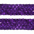 Тесьма с пайетками 12, шир. 35 мм/уп. 25+/-1 м, цвет фиолет - купить в Красноярске. Цена: 1 308.30 руб.
