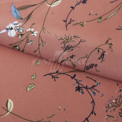 Плательная ткань "Фламенко" 2.1, 80 гр/м2, шир.150 см, принт растительный - купить в Красноярске. Цена 311.05 руб.