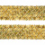 Тесьма с пайетками D16, шир. 35 мм/уп. 25+/-1 м, цвет золото - купить в Красноярске. Цена: 1 281.60 руб.