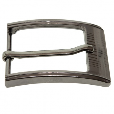 Пряжка металлическая для мужского ремня SC035#7 (шир.ремня 40 мм), цв.-тем.никель - купить в Красноярске. Цена: 43.93 руб.