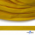 Шнур плетеный (плоский) d-12 мм, (уп.90+/-1м), 100% полиэстер, цв.269 - жёлтый - купить в Красноярске. Цена: 8.62 руб.