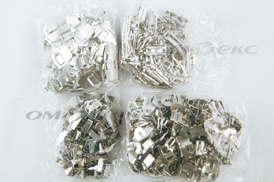 Крючки брючные 4 шипа "Стром" 144 шт. никель - купить в Красноярске. Цена: 383.97 руб.