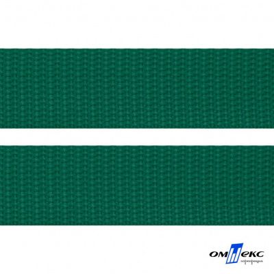 Зелёный- цв.876 -Текстильная лента-стропа 550 гр/м2 ,100% пэ шир.20 мм (боб.50+/-1 м) - купить в Красноярске. Цена: 318.85 руб.