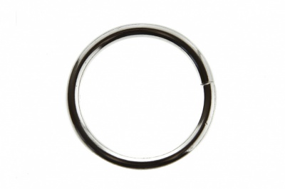 Кольцо металлическое d-32 мм, цв.-никель - купить в Красноярске. Цена: 3.54 руб.
