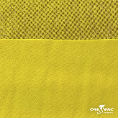 Трикотажное полотно голограмма, шир.140 см, #602 -жёлтый/жёлтый - купить в Красноярске. Цена 385.88 руб.