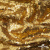 Трикотажное полотно, Сетка с пайетками,188 гр/м2, шир.140 см, цв.-тем.золото (#51) - купить в Красноярске. Цена 505.15 руб.