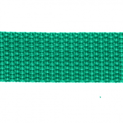 Стропа текстильная, шир. 25 мм (в нам. 50+/-1 ярд), цвет яр.зелёный - купить в Красноярске. Цена: 397.52 руб.