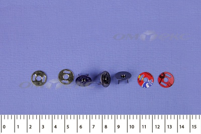 Кнопки магнитные МКМ-02, диам. 18 мм, чёрный никель - купить в Красноярске. Цена: 14.49 руб.