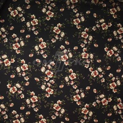 Плательная ткань "Фламенко" 3.1, 80 гр/м2, шир.150 см, принт растительный - купить в Красноярске. Цена 239.03 руб.