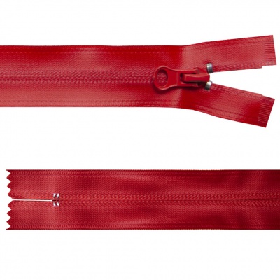 Молния водонепроницаемая PVC Т-7, 20 см, неразъемная, цвет (820)-красный - купить в Красноярске. Цена: 21.56 руб.