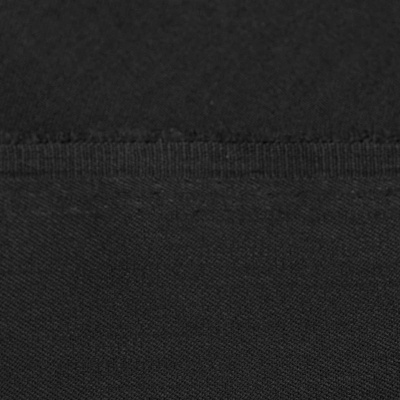 Костюмная ткань с вискозой "Рошель", 250 гр/м2, шир.150см, цвет чёрный - купить в Красноярске. Цена 438.12 руб.
