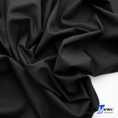 Ткань сорочечная Темза, 80%полиэстр 20%вискоза, 120 г/м2 ш.150 см, цв.черный - купить в Красноярске. Цена 269.93 руб.